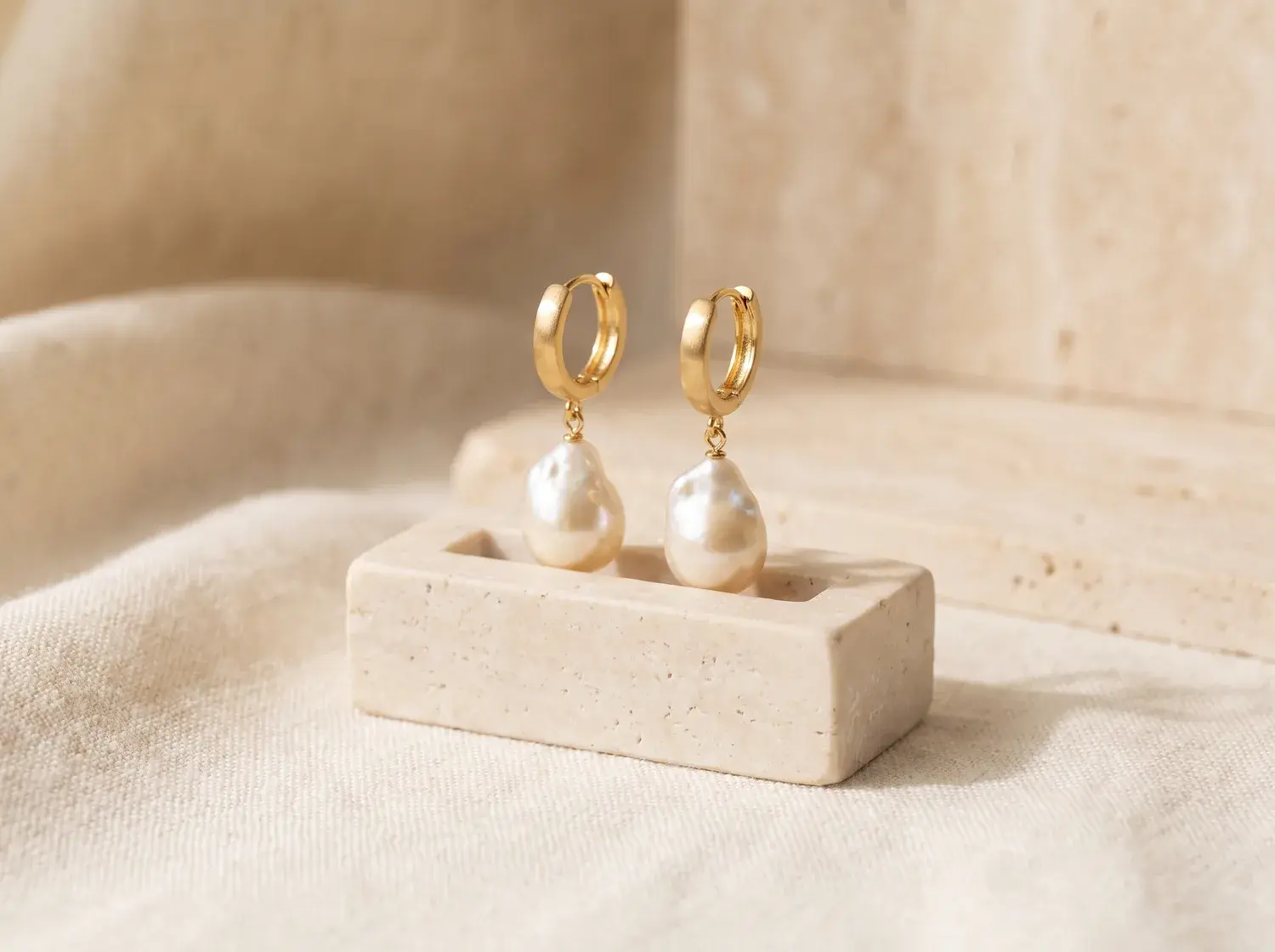 Baroque Pearl Drop Earrings