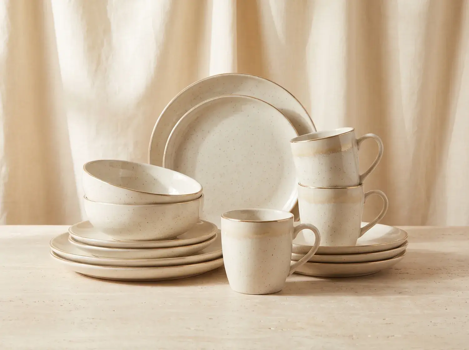 Glazed Stoneware Dinner Set