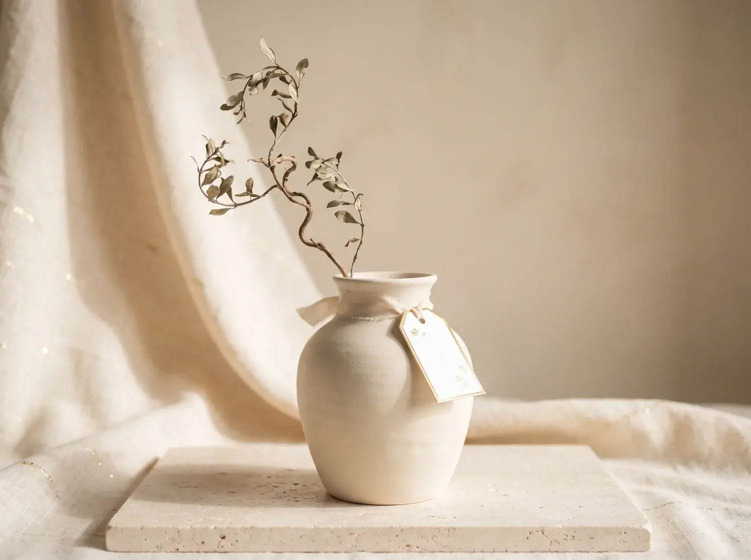 Hand-Thrown Ceramic Vase