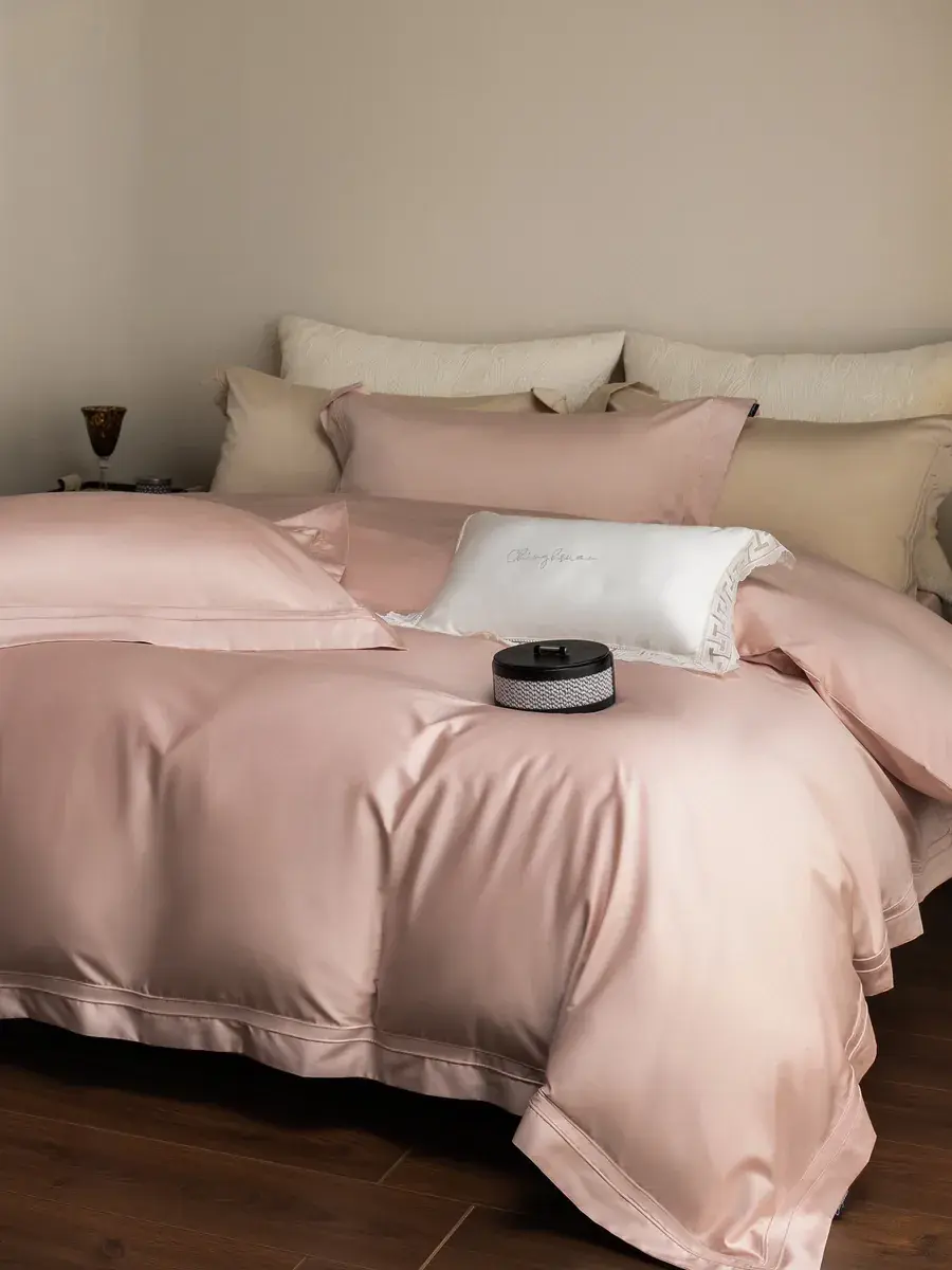 Blush Egyptian Cotton Bedding Set — alternate view