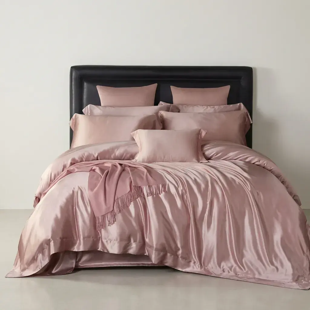 Blush Silk Bedding Set