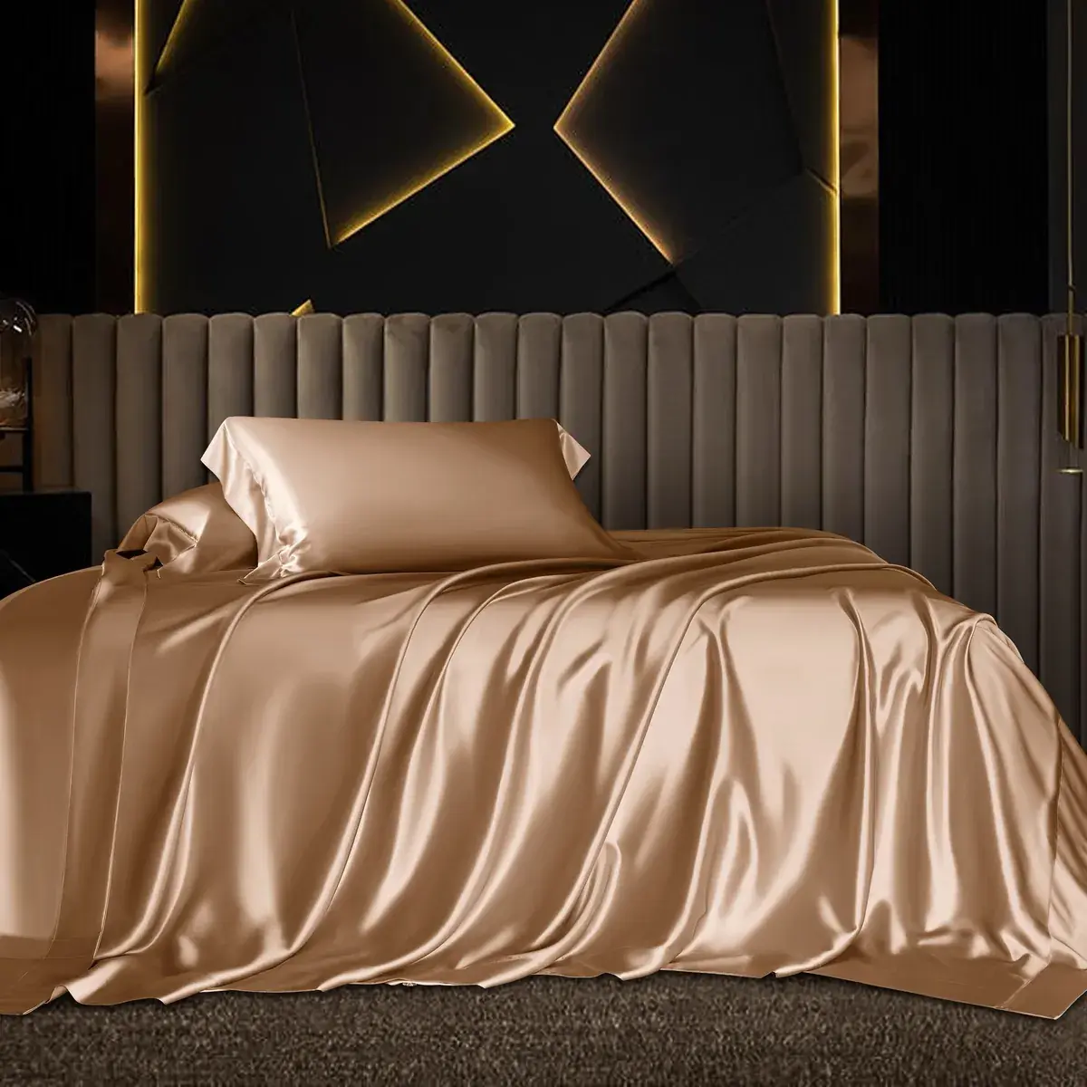 Camel Silk Bedding Set — alternate view