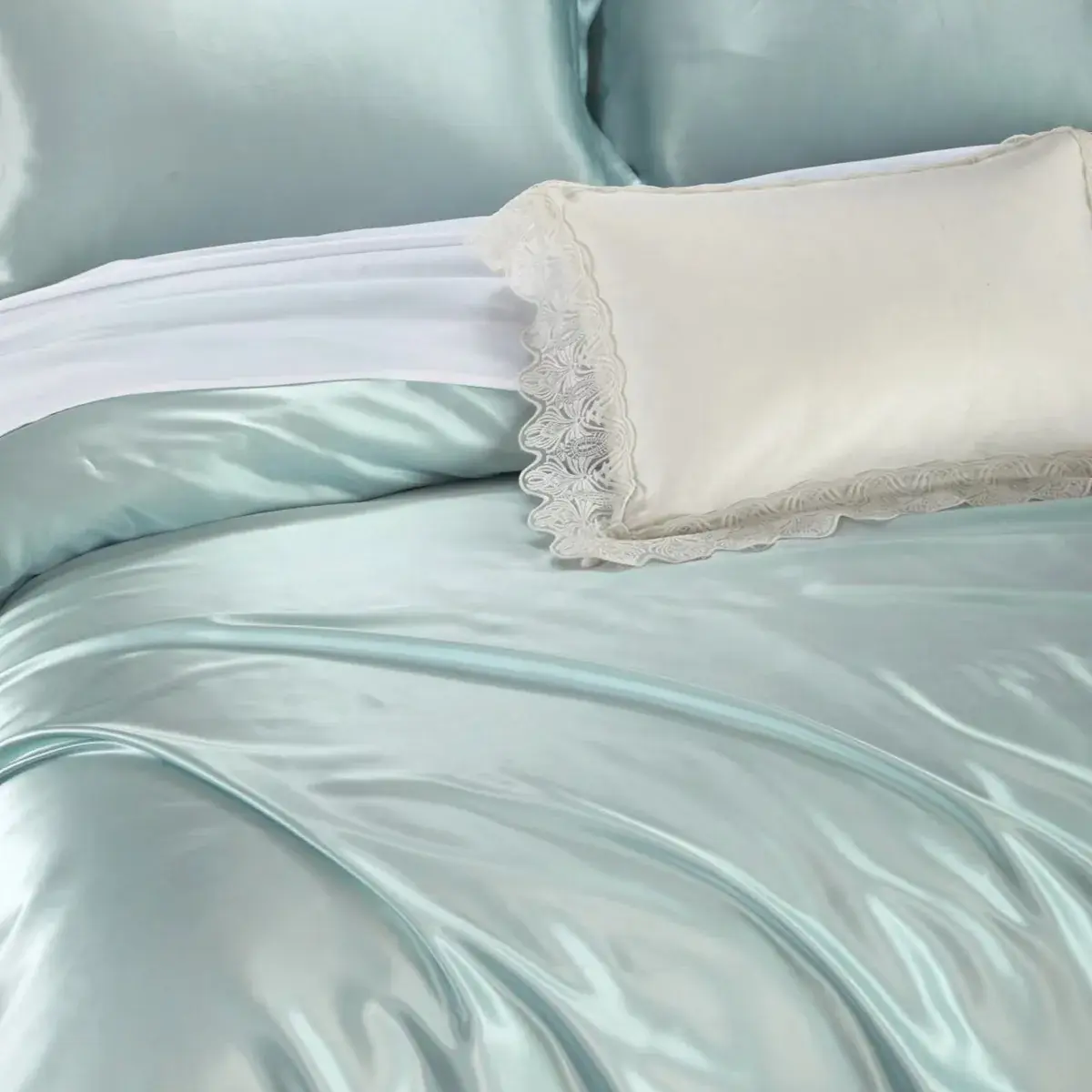 Celadon Silk Bedding Set — alternate view