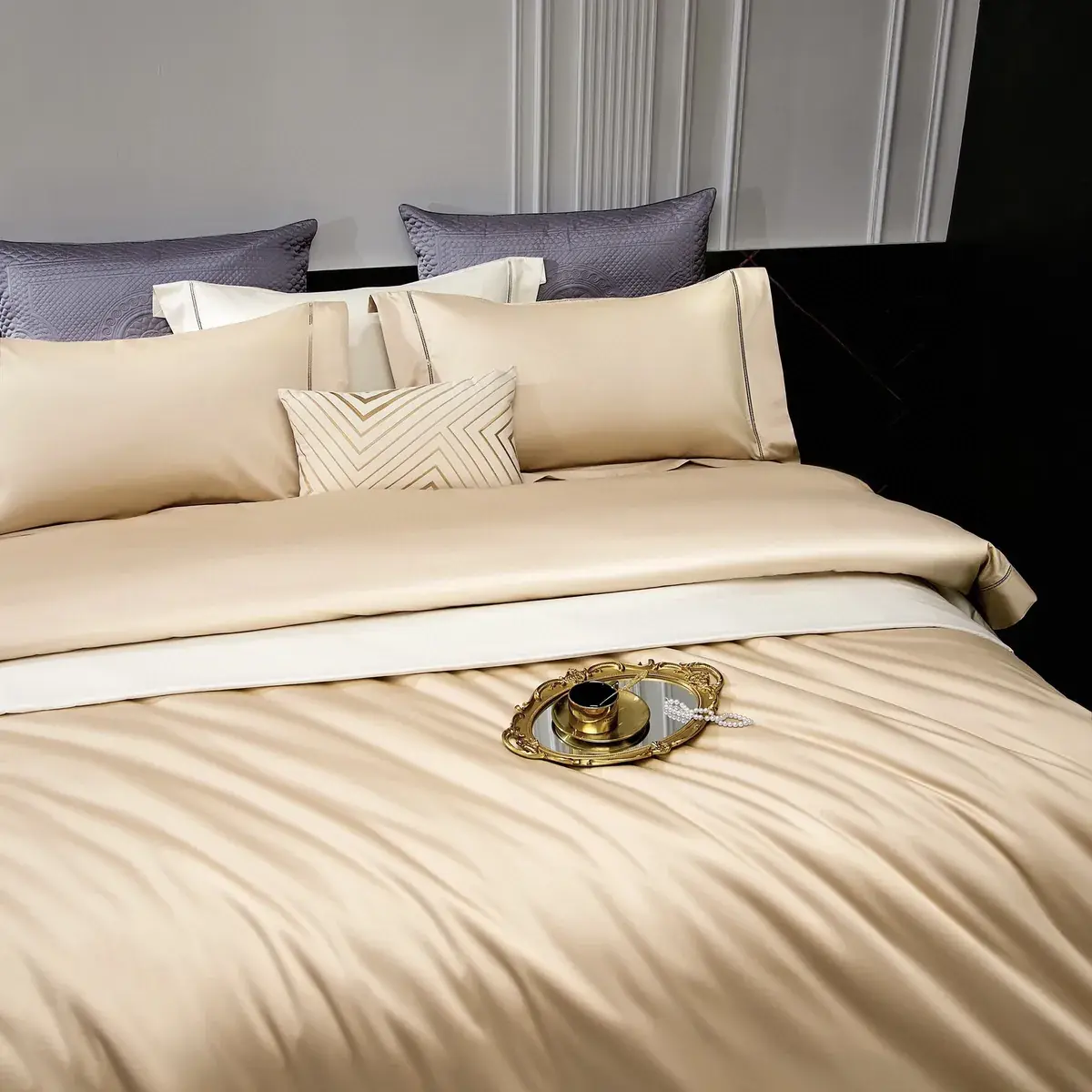 Champagne Giza Cotton Sateen Set — alternate view