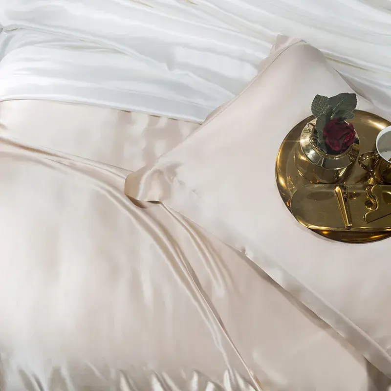 Champagne Silk Bedding Set — alternate view