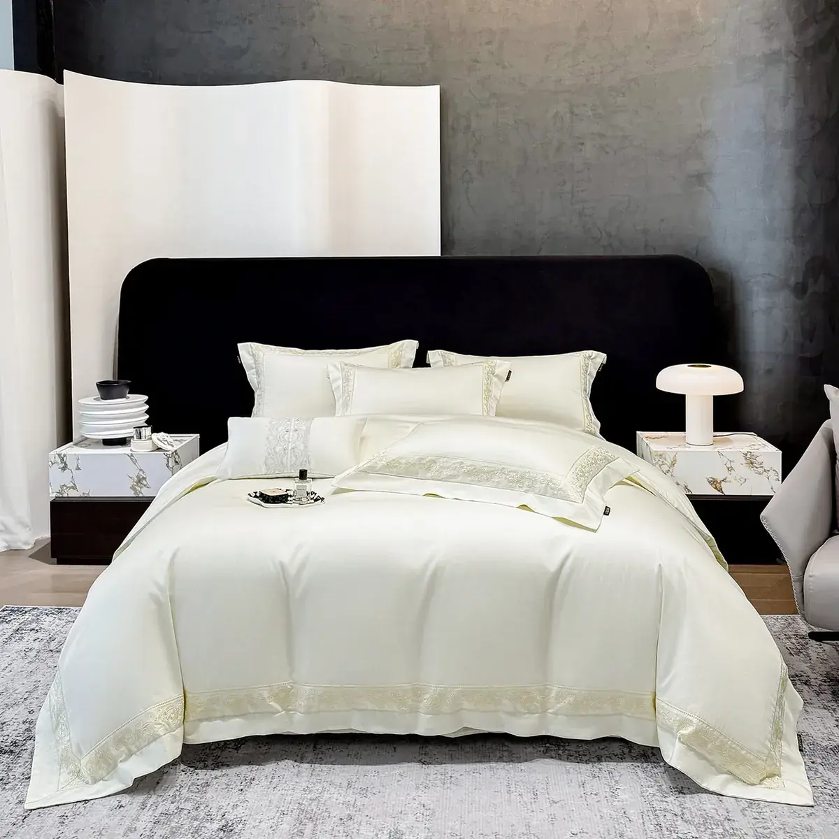 Embroidered Long-Staple Cotton Set
