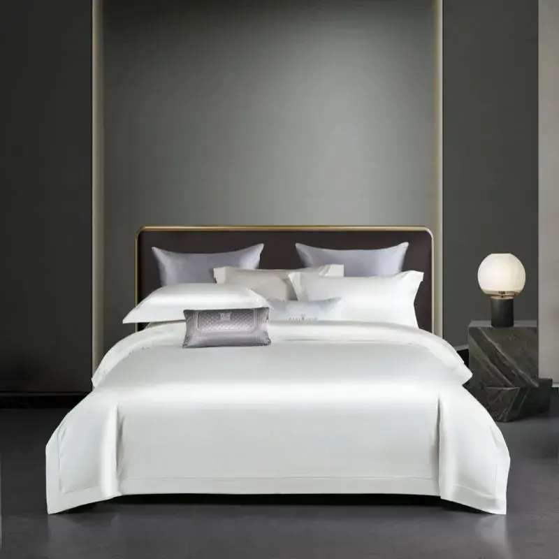 Giza Cotton Bedding Set in Ivory