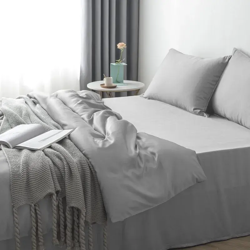 Bamboo Bedding Set in Grey