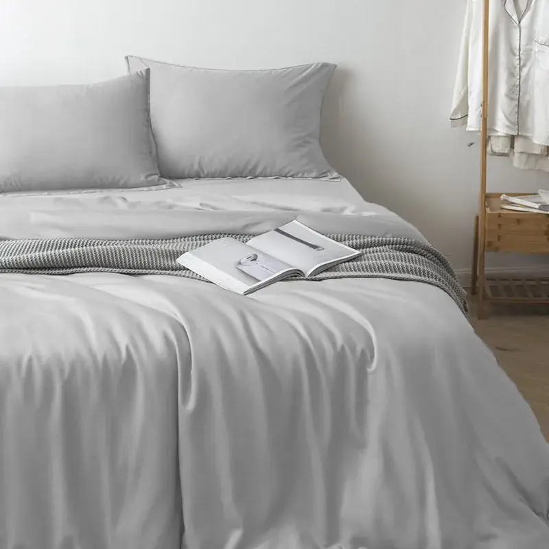 Bamboo Bedding Set in Grey — alternate view
