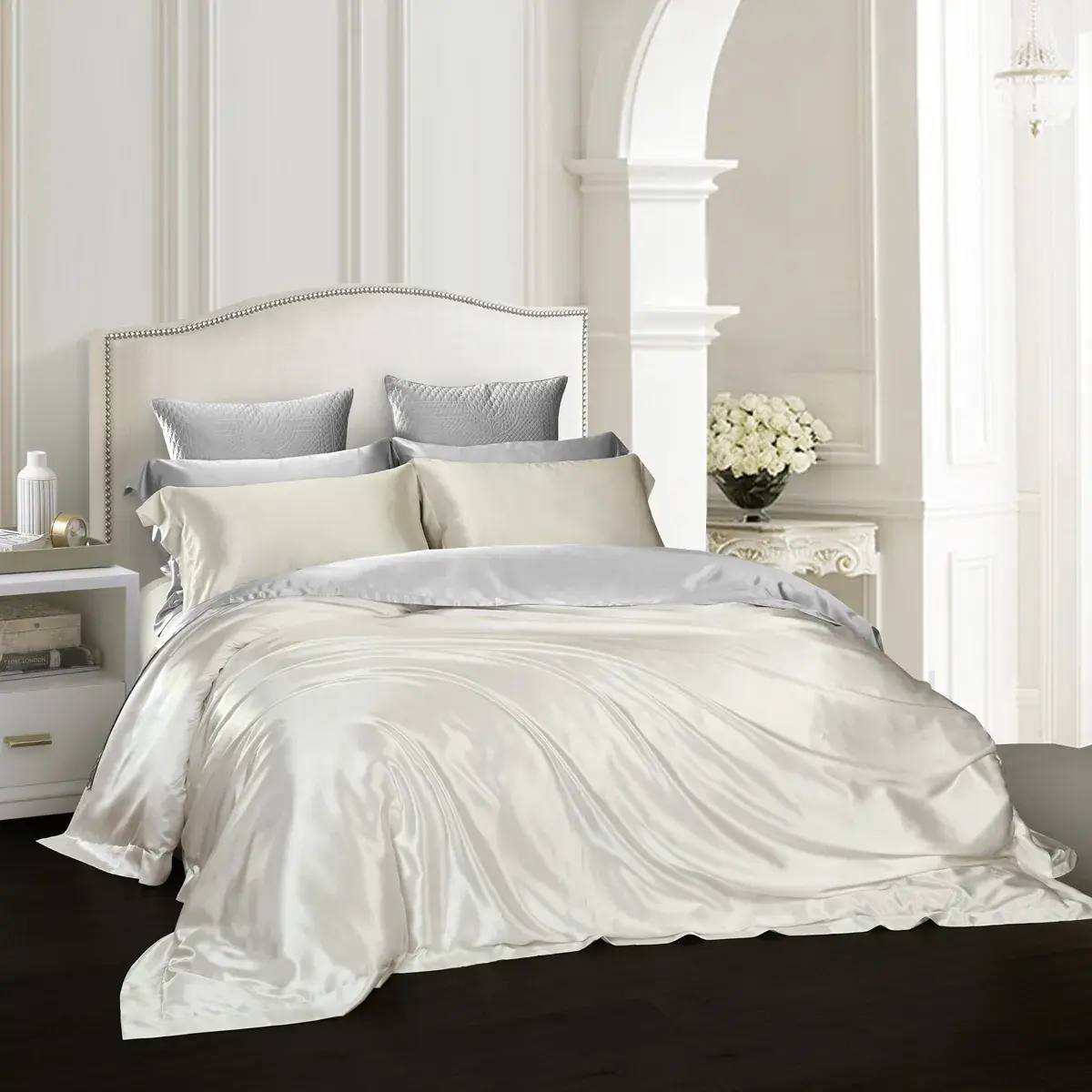 Ivory Mulberry Silk Bedding Set