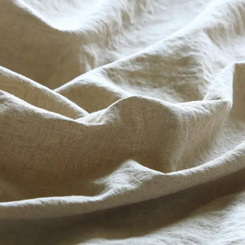 Linen & Cotton Bedding Set in Oat — alternate view