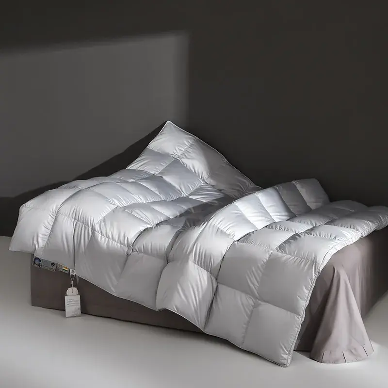 Silk-Shell Goose Down Duvet — alternate view