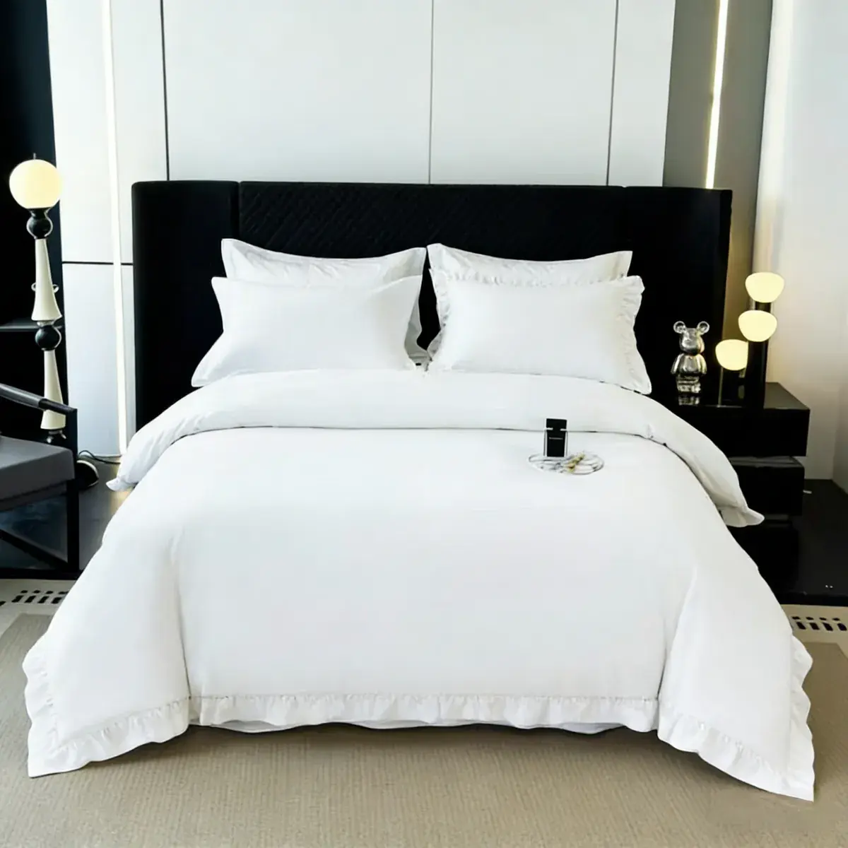 Tie-Closure Hotel Bedding Set