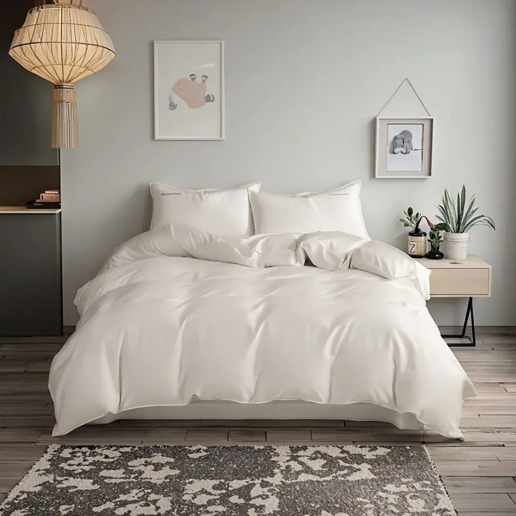 Lyocell Bedding Set in White