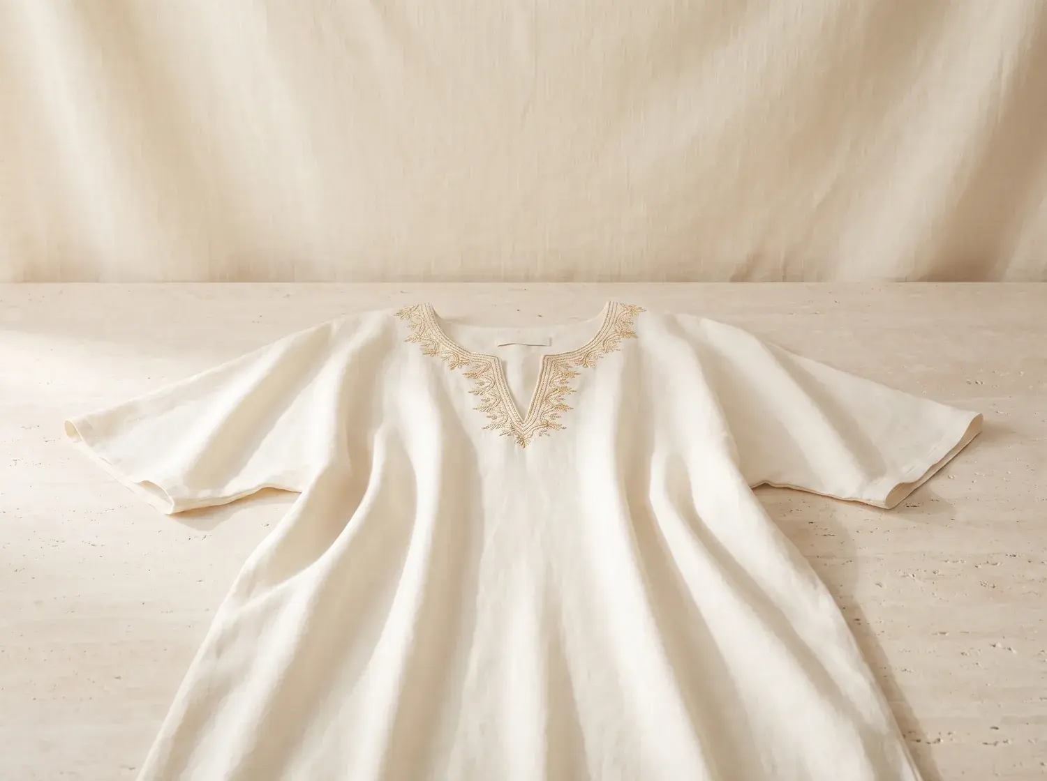 Resort Linen Kaftan