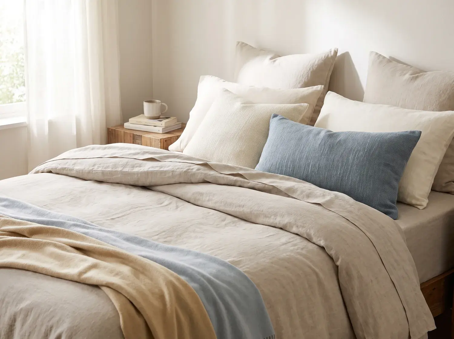 Stonewashed Linen Sheet Set — alternate view