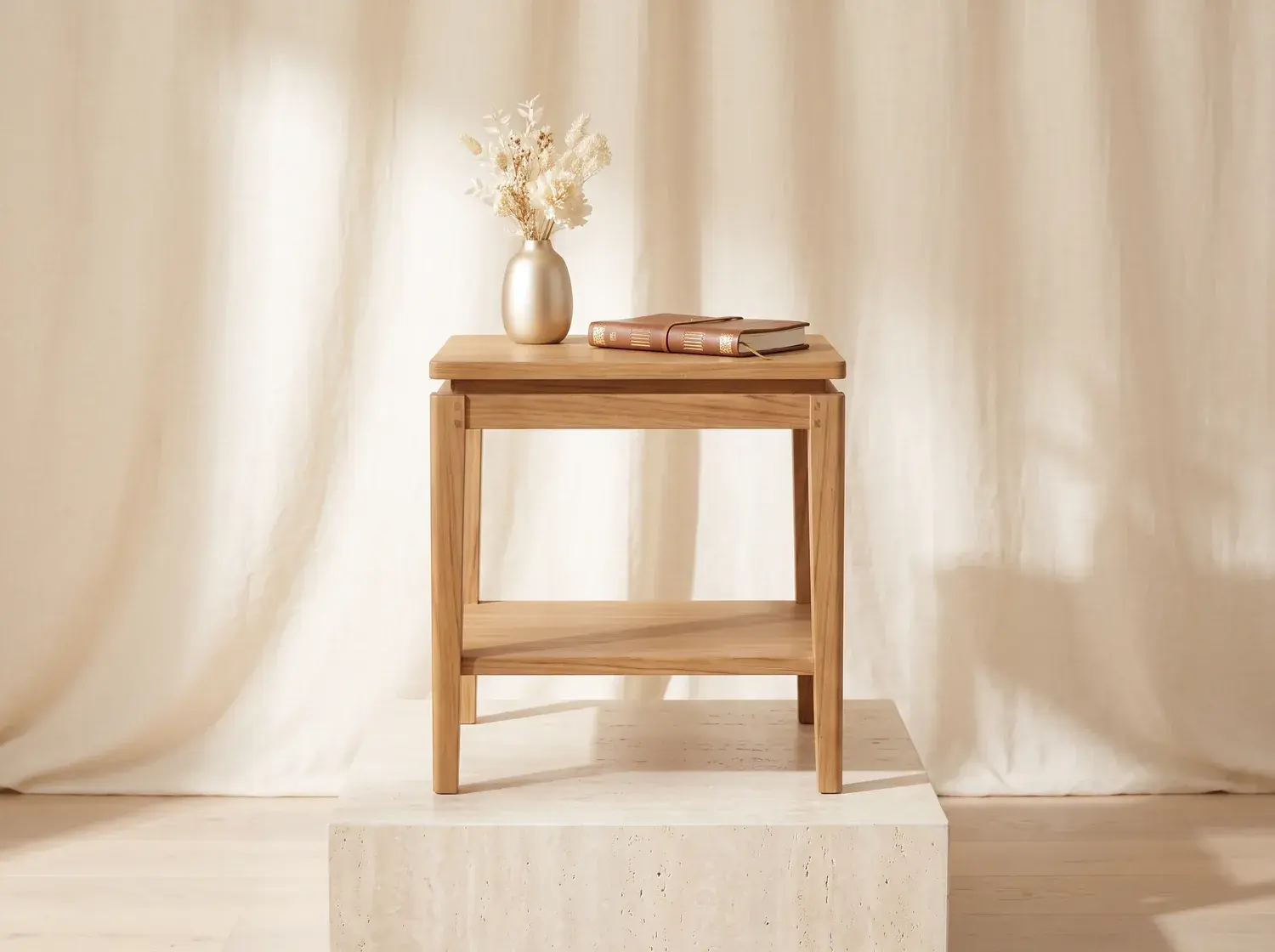 Teak Bedside Table