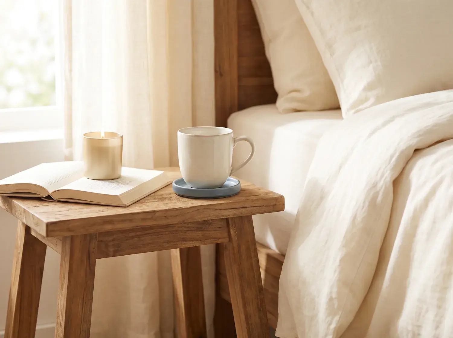 Teak Bedside Table — alternate view