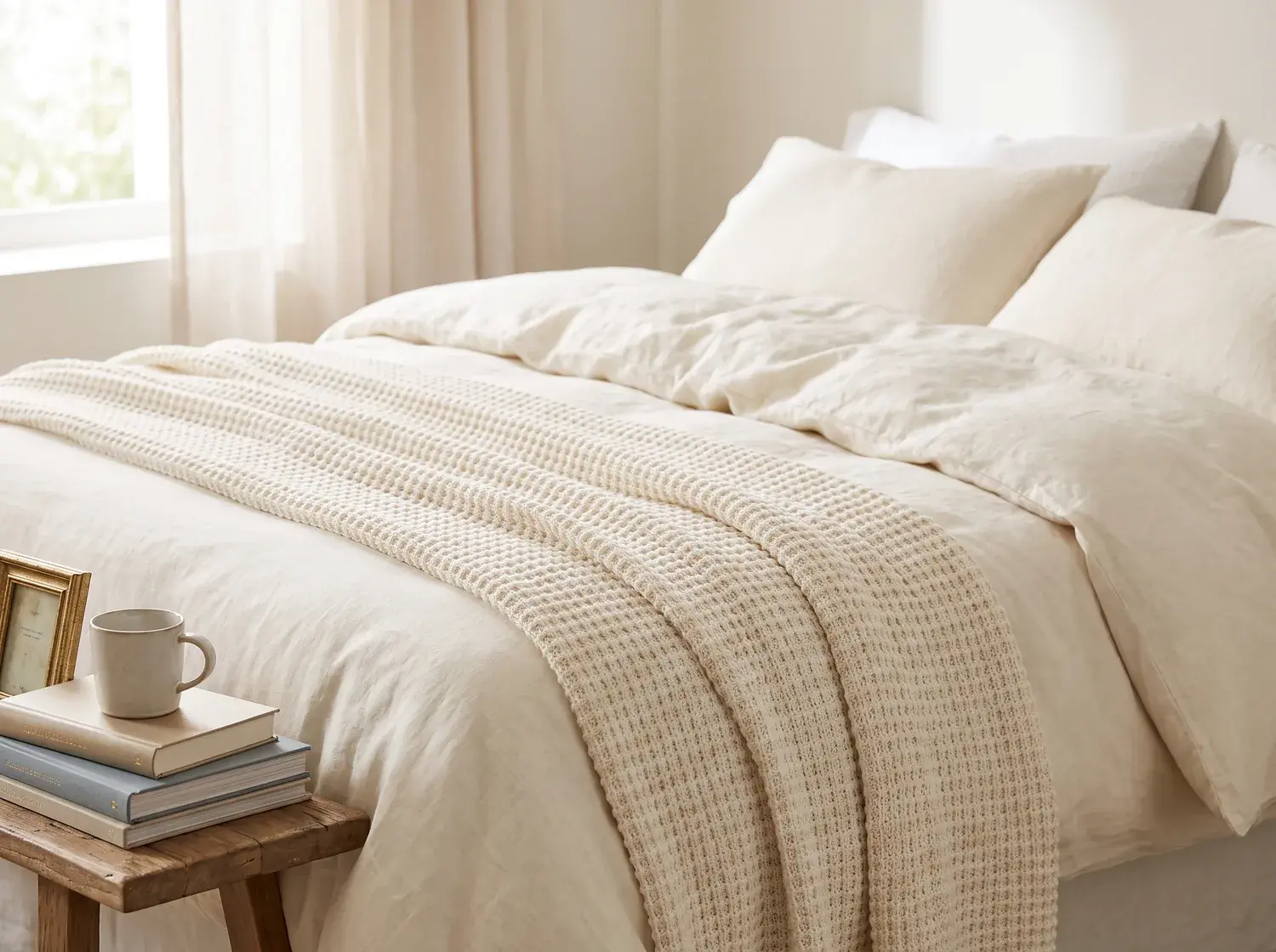 Waffle Weave Blanket — alternate view