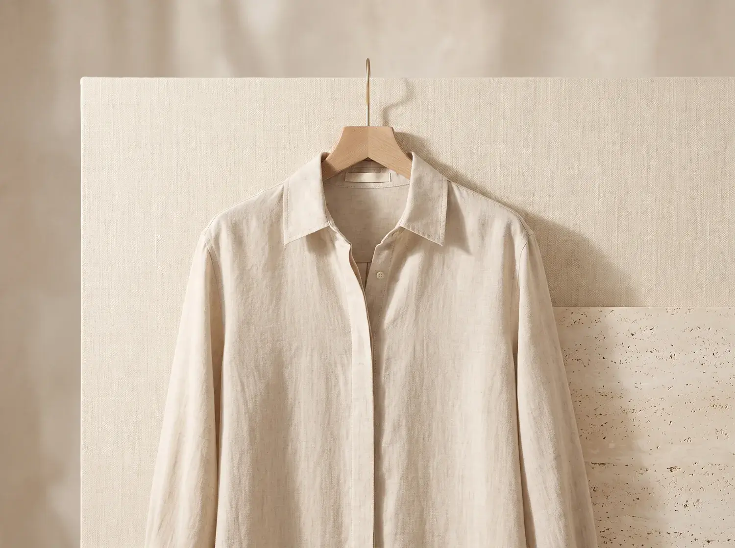 Washed Linen Shirt Dress